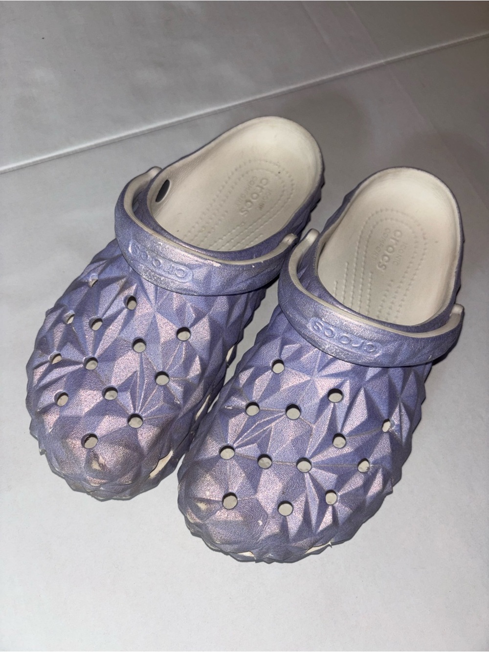 Purple crocs